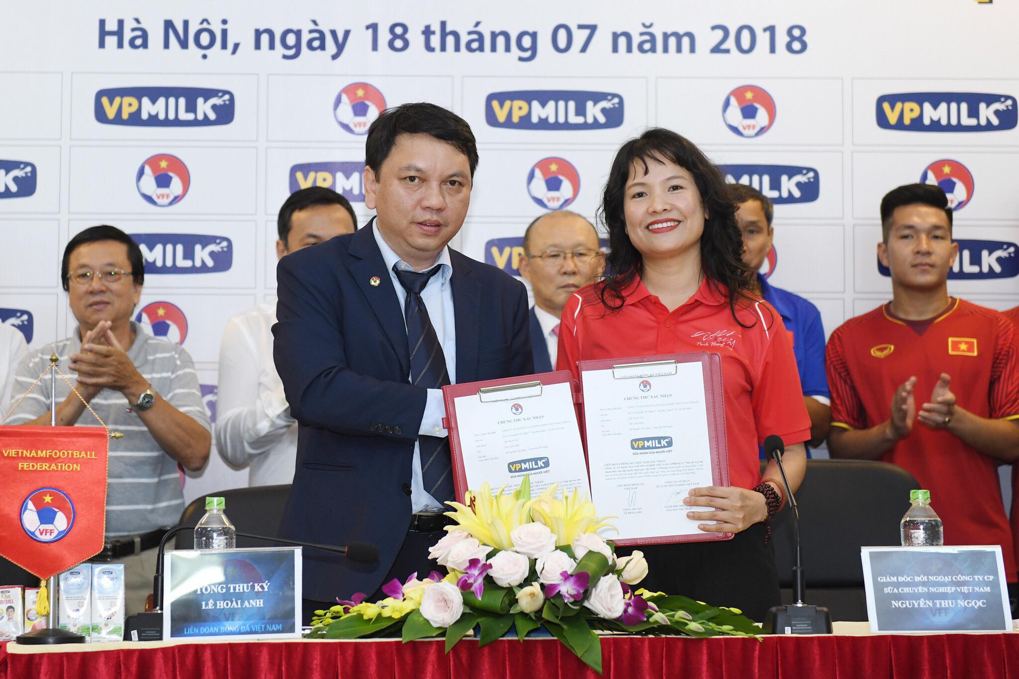 VPMilk tiếp tục đồng hành cùng thầy trò Park Hang Seo - Ảnh 1.