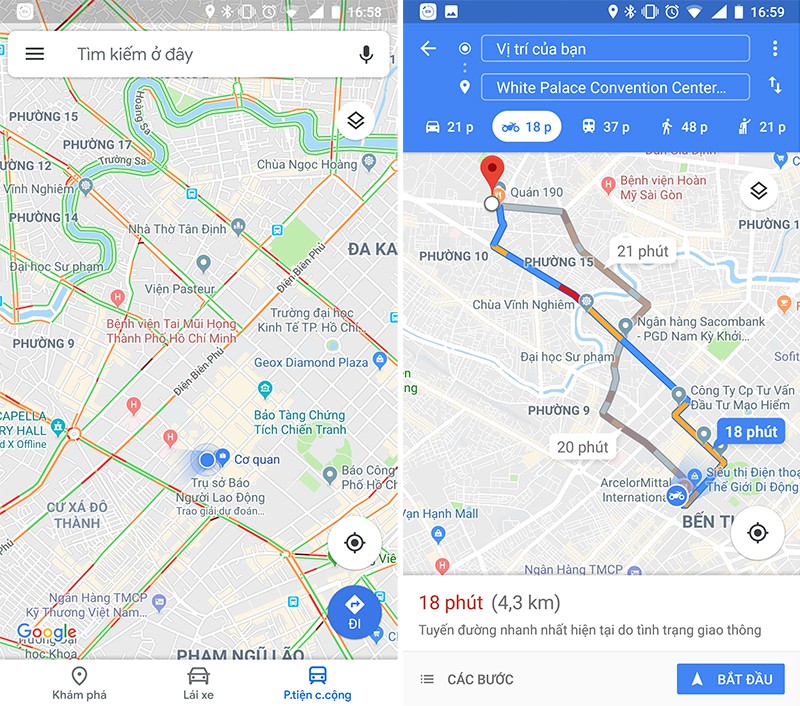 Google Maps ra mắt nhiều tính năng cho người đi xe máy tại Việt Nam