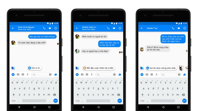 Chat trên Messenger Facebook có thêm tính năng gợi ý thông minh