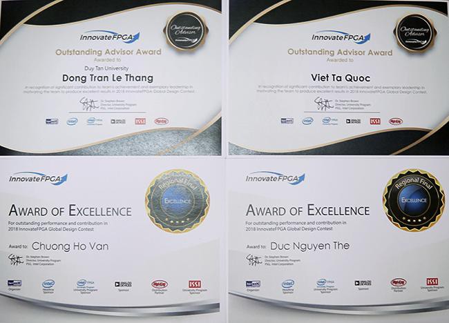 Sinh vi&ecirc;n Duy T&acirc;n đoạt giải Dự &aacute;n xuất sắc trong cuộc thi Intel Innovative FPGA - Ảnh 1.