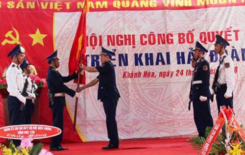 Ra mắt Hải đoàn 32 cảnh sát biển tại Khánh Hòa