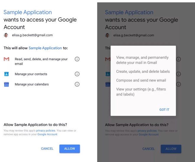 Google cho phép bên thứ ba đọc email của người dùng?
