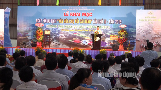 Tưng bừng Ng&agrave;y hội Du lịch Văn h&oacute;a chợ nổi C&aacute;i Răng - Ảnh 1.