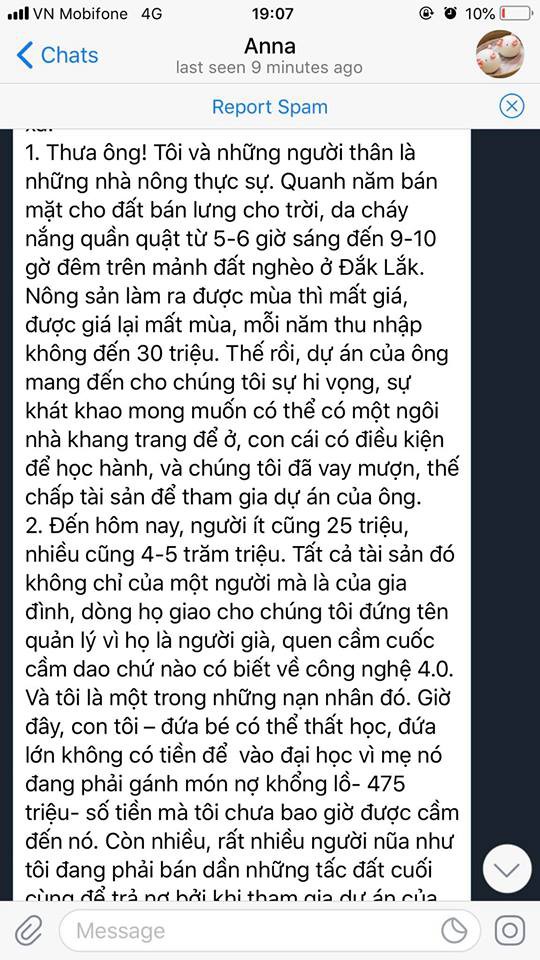 Nhà đầu tư gởi tâm thư đẫm nước mắt cho ông Lê Minh Tâm Sky Mining - Ảnh 2.