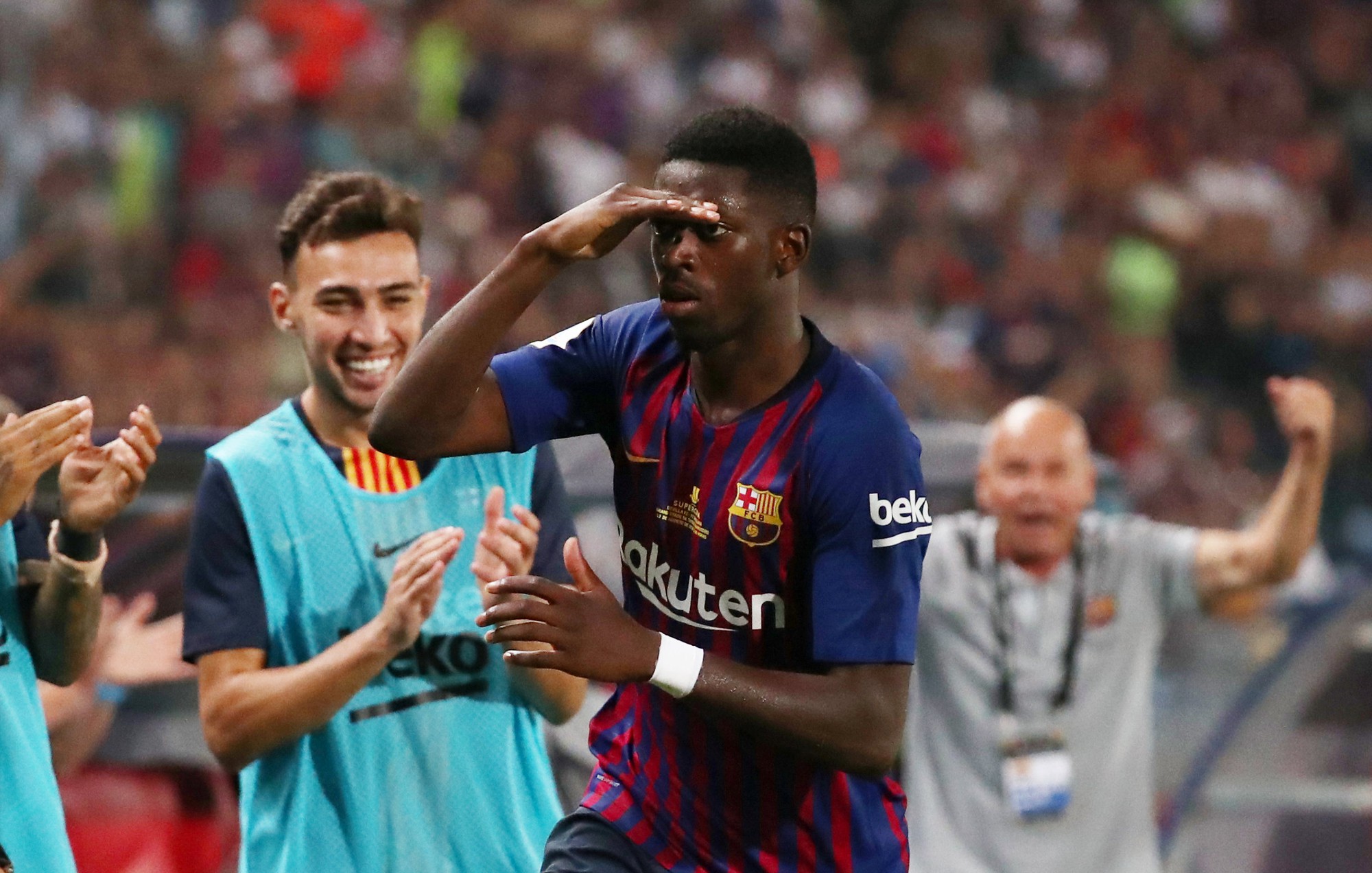 Dembele sắm vai người h&ugrave;ng, Barcelona gi&agrave;nh Si&ecirc;u c&uacute;p - Ảnh 5.