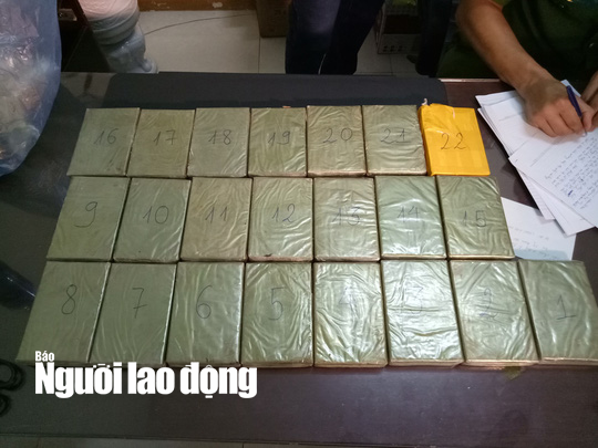 Bắt vụ vận chuyển ma t&uacute;y lớn nhất T&acirc;y Nguy&ecirc;n với 22 b&aacute;nh heroin - Ảnh 2.