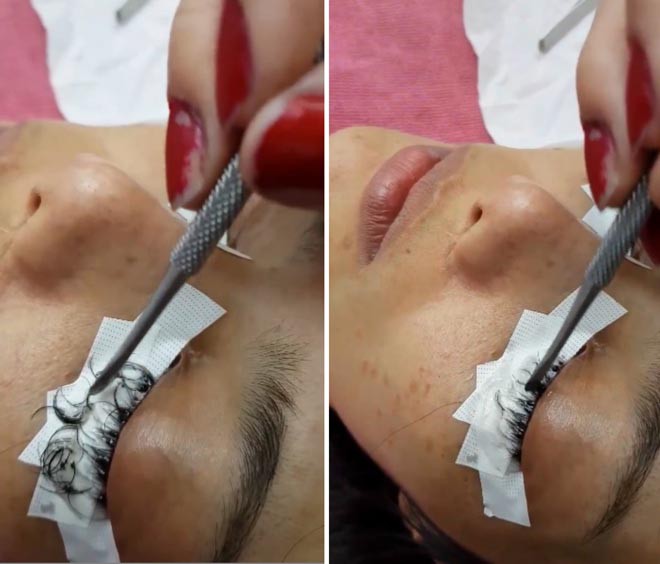 Cô gái Thái Lan suýt hỏng mắt vì nối mi bằng keo dán sắt