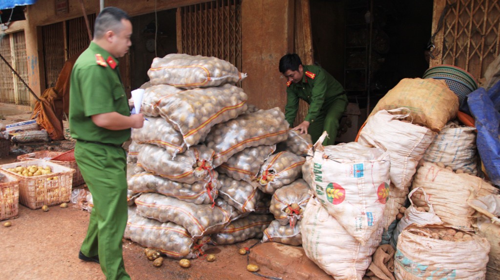 Bắt quả tang nhiều sạp phù phép khoai tây Trung Quốc thành hàng Đà Lạt