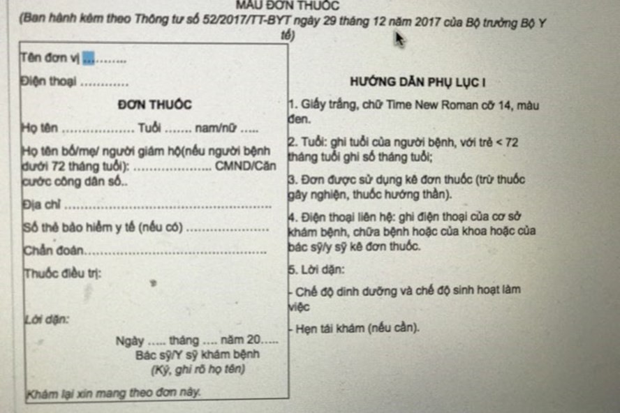 B&atilde;i bỏ quy định k&ecirc; đơn thuốc cho trẻ, cha mẹ phải khai CMND - Ảnh 2.