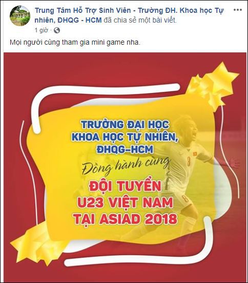 Trường ĐH yêu cầu sinh viên ăn mặc lịch sự, không quá khích khi xem Olympic Việt Nam - Hàn Quốc