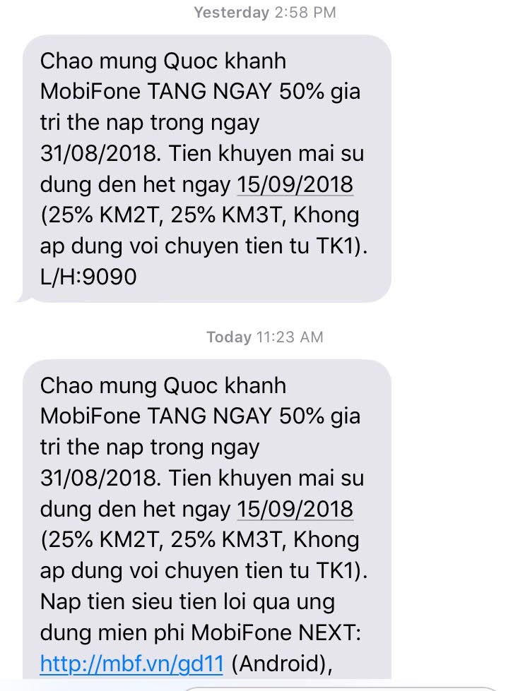 3 nhà mạng khuyến mãi 50% nhưng tiền chỉ được dùng trong 15 ngày - Ảnh 2.