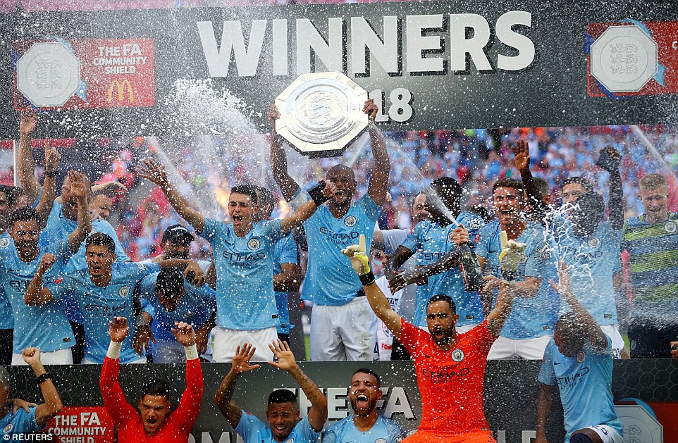 Aguero lập đại công, Man City đoạt Siêu cúp nước Anh