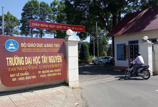 Đại Học Tây Nguyên công bố điểm chuẩn