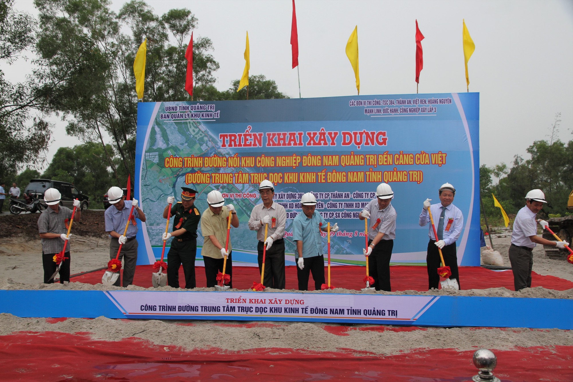 Quảng Trị: Khởi công xây dựng đường trung tâm trục dọc Khu Kinh tế Đông Nam