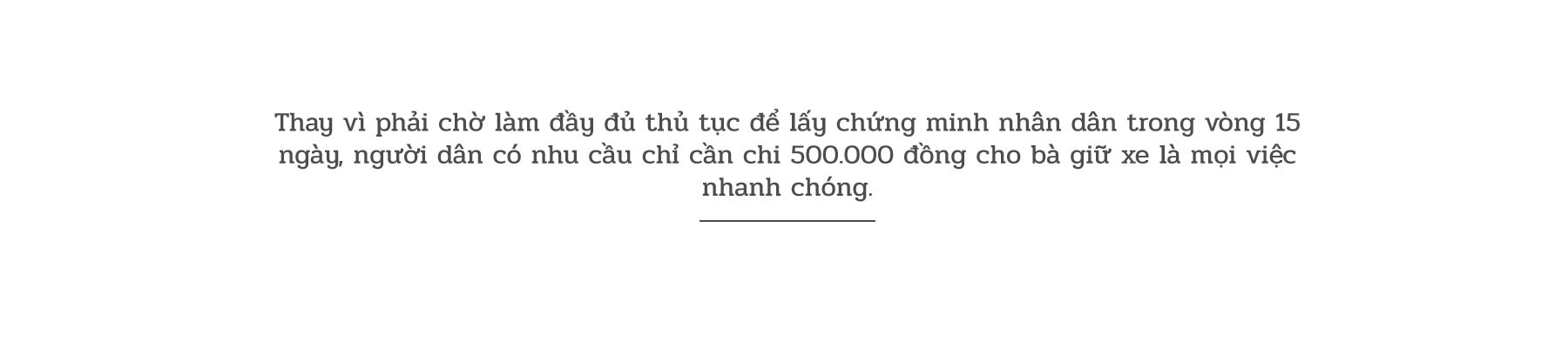(eMagazine) - Bà giữ xe làm CMND siêu tốc bằng cách nào? - Ảnh 1.