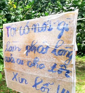 Gia chủ treo bảng "xin lỗi" kẻ trộm