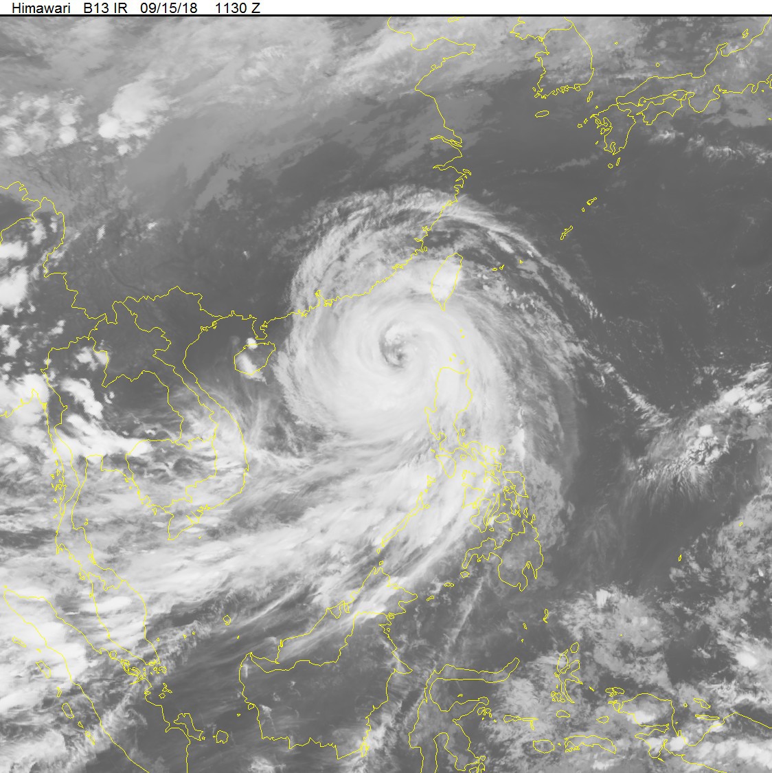 Bão Mangkhut vào Trung Quốc, dần suy yếu