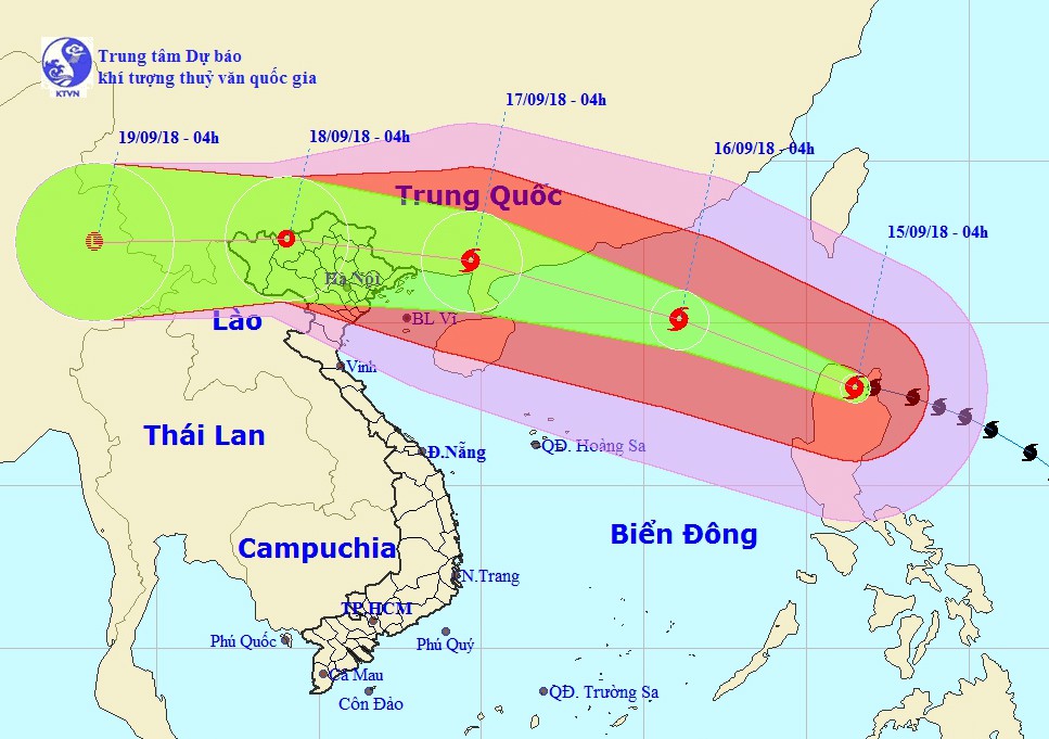 Siêu bão Mangkhut chiều nay vào biển Đông, thành bão số 6