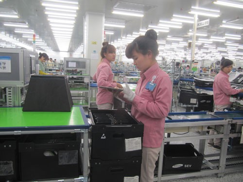 Gia công, lắp ráp thu về 8,6 tỉ USD