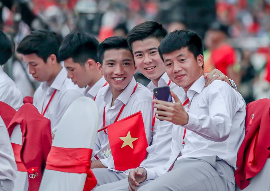 Đốn tim hình ảnh "siêu cute" của tuyển thủ Olympic Việt Nam