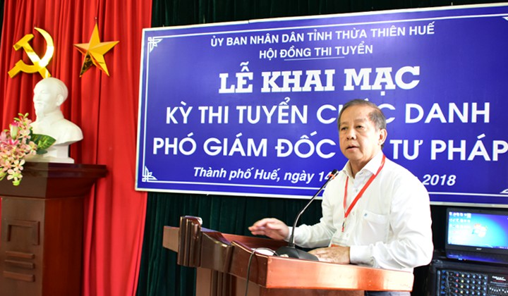 Thừa Thiên - Huế tổ chức thi tuyển Phó Ban Nội chính Tỉnh ủy