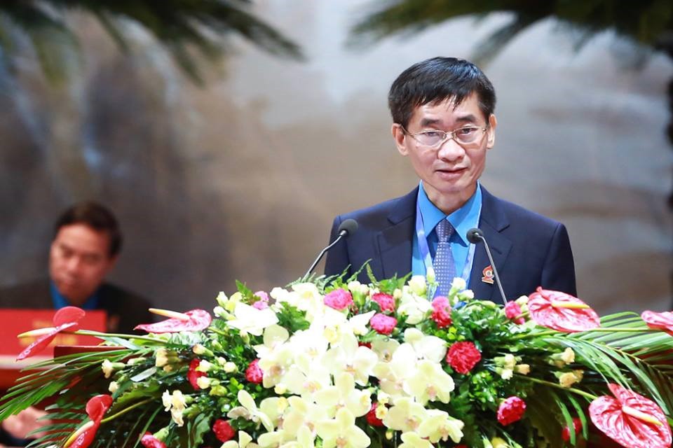 &Ocirc;ng B&ugrave;i Văn Cường t&aacute;i đắc cử Chủ tịch Tổng LĐLĐ Việt Nam kh&oacute;a XII - Ảnh 6.