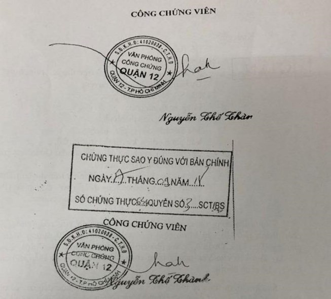 TP HCM: Phát hiện một phòng công chứng giả ở quận 9