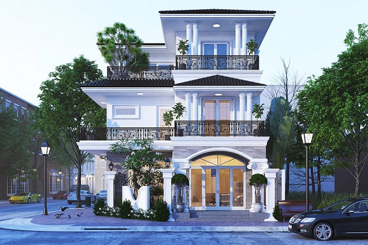 Lạ mắt với biệt thự b&aacute;n cổ điển - Ảnh 1.