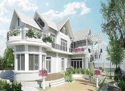 Lạ mắt với biệt thự b&aacute;n cổ điển - Ảnh 5.
