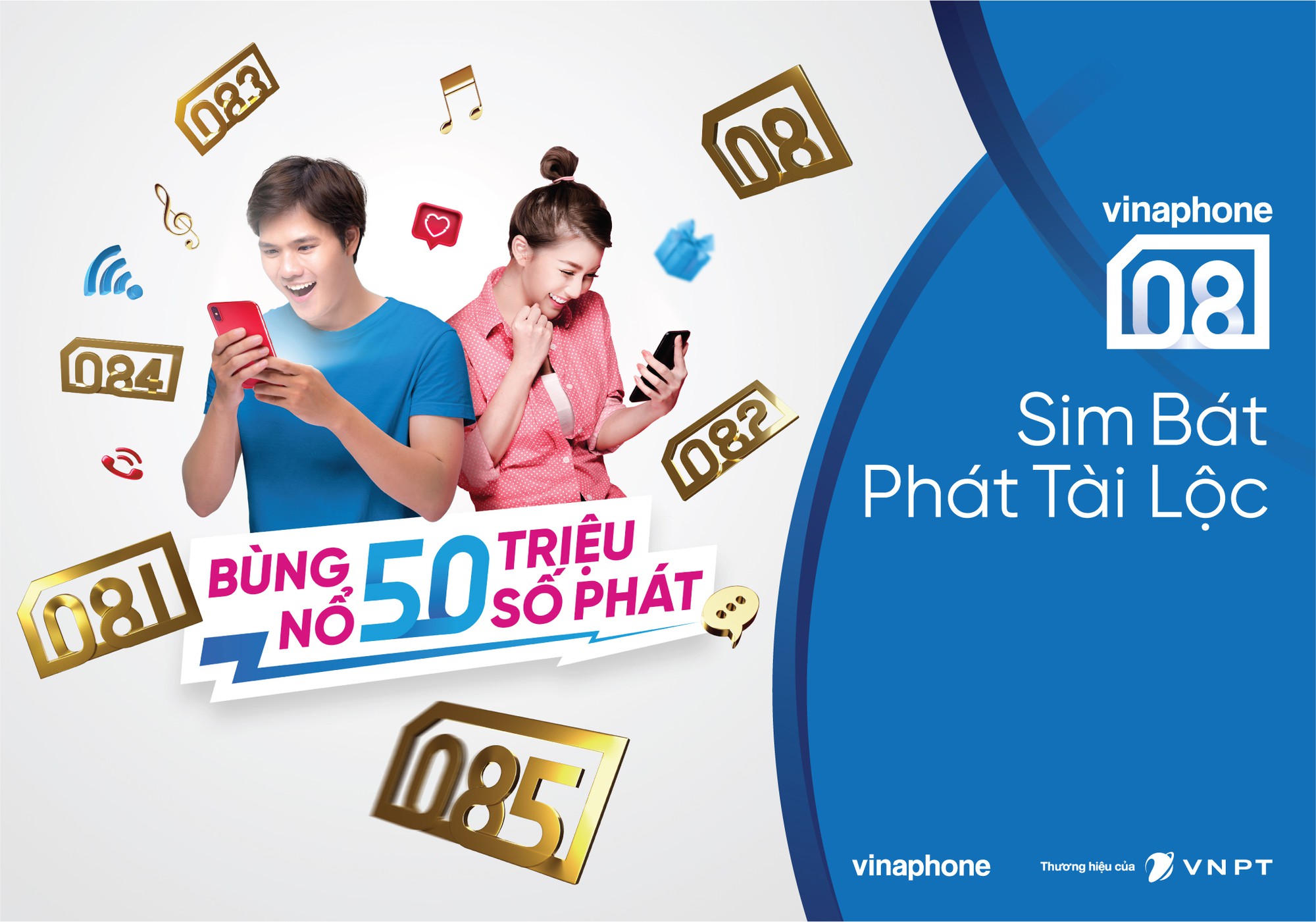 VinaPhone ch&iacute;nh thức mở b&aacute;n dải sim Ph&aacute;t t&agrave;i lộc 08x - Ảnh 1.