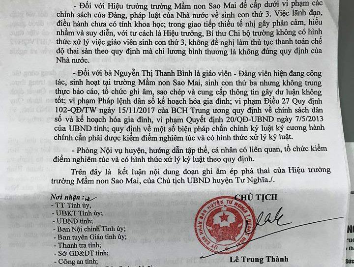 Giáo viên tố cáo hiệu trưởng gợi ý mình phá thai lại bị yêu cầu kỷ luật - Ảnh 2.