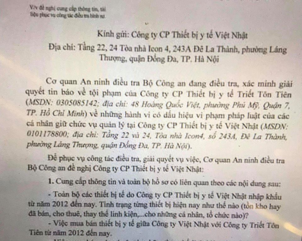 VỤ CÔNG TY VIỆT NHẬT BỊ TỐ CHIẾM ĐOẠT TÀI SẢN: Triệu tập nhiều người
