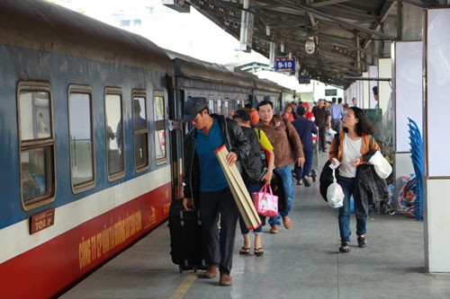 Dễ dàng mua vé tàu Tết