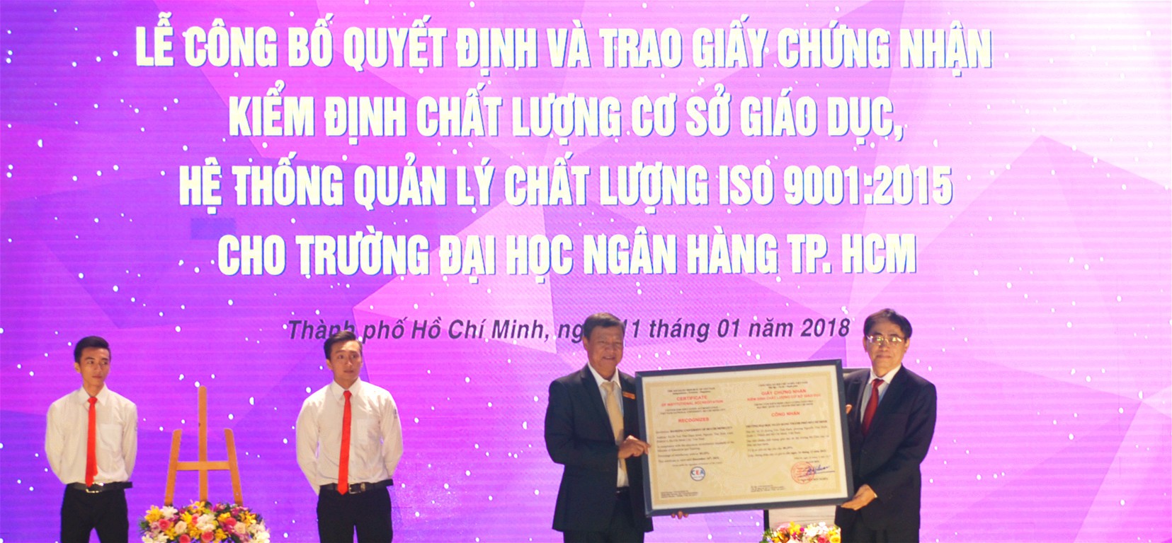 Trường thứ 18 ở phía Nam đạt tiêu chuẩn chất lượng giáo dục