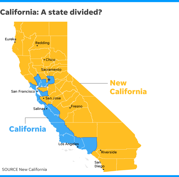California Mới tuyên bố độc lập khỏi California, quyết thành bang 51