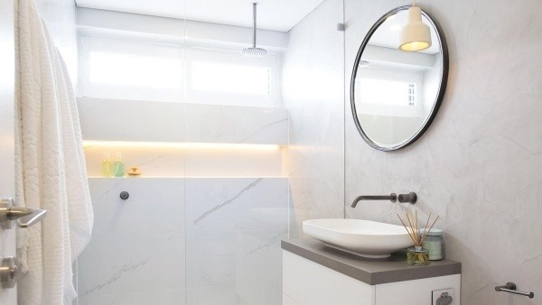 &Yacute; tưởng s&aacute;ng tạo gi&uacute;p ph&ograve;ng tắm đẹp hiện đại v&agrave; tinh tế - Ảnh 11.