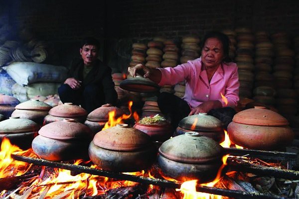 Làng Vũ Ðại vào mùa kho cá