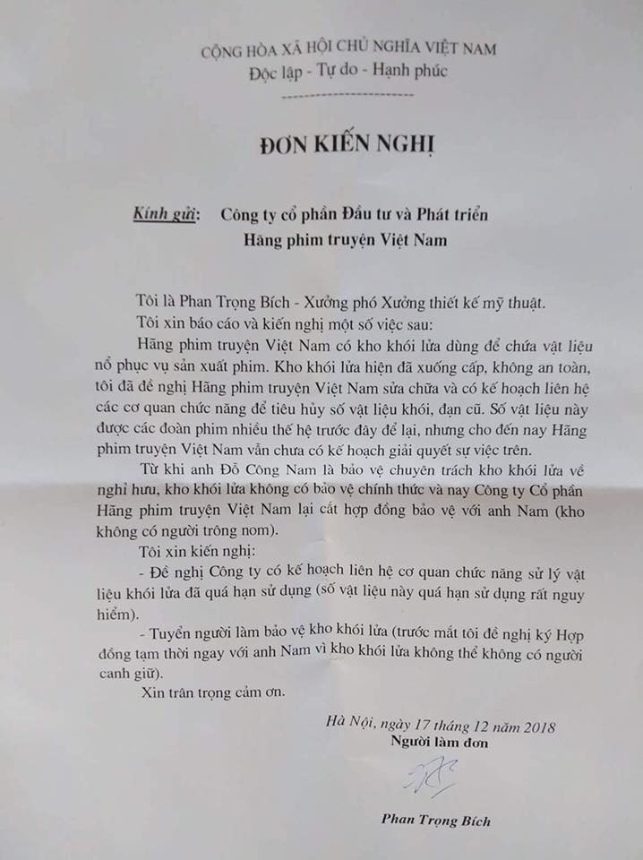 C&aacute;c nghệ sĩ H&atilde;ng phim truyện Việt Nam căng băng r&ocirc;n phản đối cắt lương, bảo hiểm - Ảnh 4.