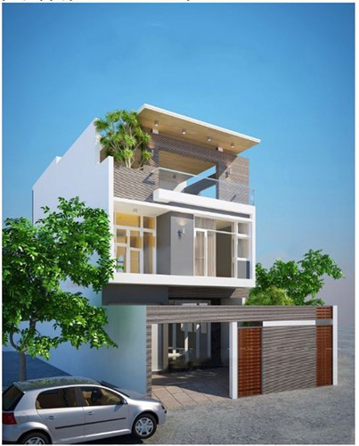 10 mẫu biệt thự 2 tầng 70m2 đơn giản mà hiện đại - Ảnh 1.