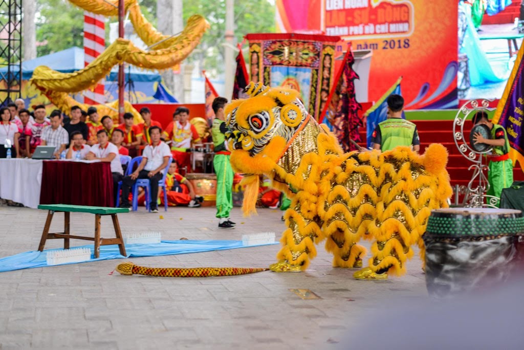Những phần thi ấn tượng tại Li&ecirc;n hoan L&acirc;n Sư Rồng TP HCM 2018 - Ảnh 1.