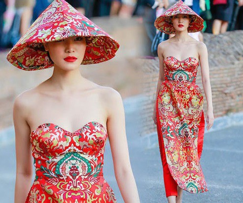 Thảm họa thời trang khi mỹ nh&acirc;n Việt diện &aacute;o d&agrave;i phản cảm - Ảnh 9.