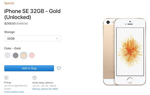 Apple 'xả' iPhone SE tồn kho