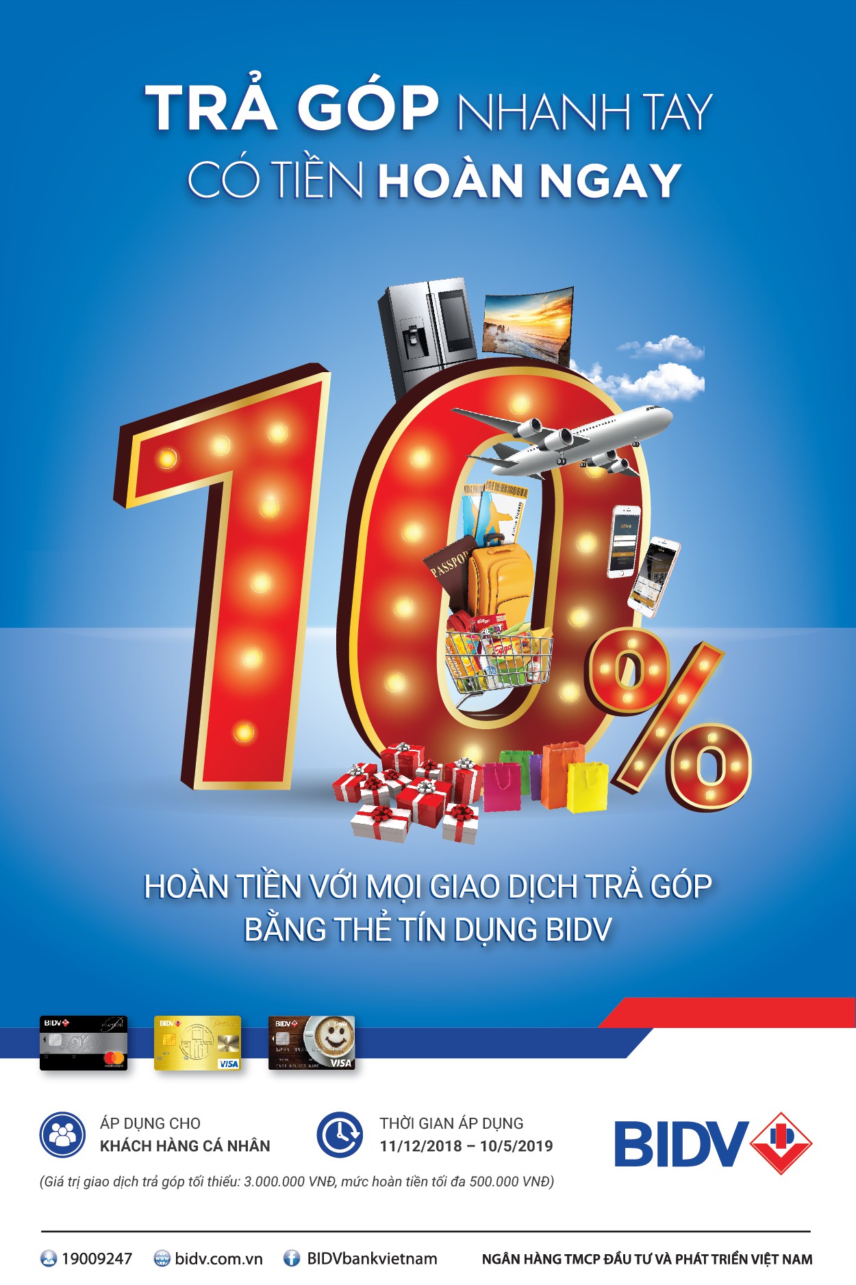 BIDV triển khai mua trả g&oacute;p l&atilde;i suất 0% qua thẻ t&iacute;n dụng quốc tế - Ảnh 1.