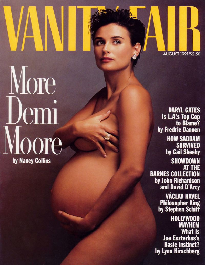 Demi Moore từng sốc khi ảnh bà bầu khỏa thân bị chỉ trích - Ảnh 2.