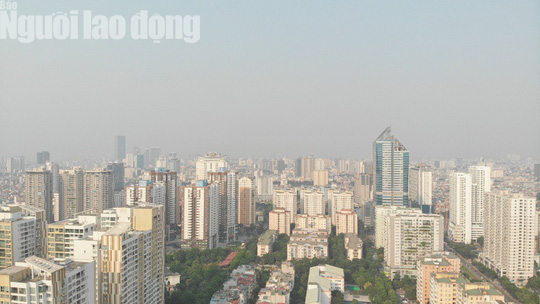 Hình ảnh không khí đặc quánh, mờ mịt ở Hà Nội - Ảnh 3.