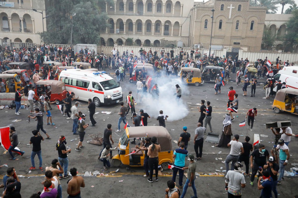 Iraq: An ninh nổ súng vào người biểu tình, 879 người thương vong