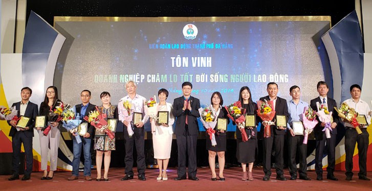 Đà Nẵng: Tôn vinh 38 doanh nghiệp chăm lo tốt người lao động