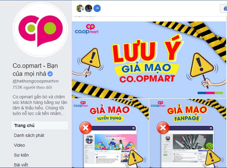 Coi chừng sập bẫy lừa mua h&agrave;ng qua Facebook Co.opmart giả mạo - Ảnh 1.