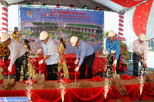 An Giang: Khởi công xây dựng Trường Mầm non Công đoàn