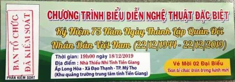 Chưa được cấp phép đã in vé bán